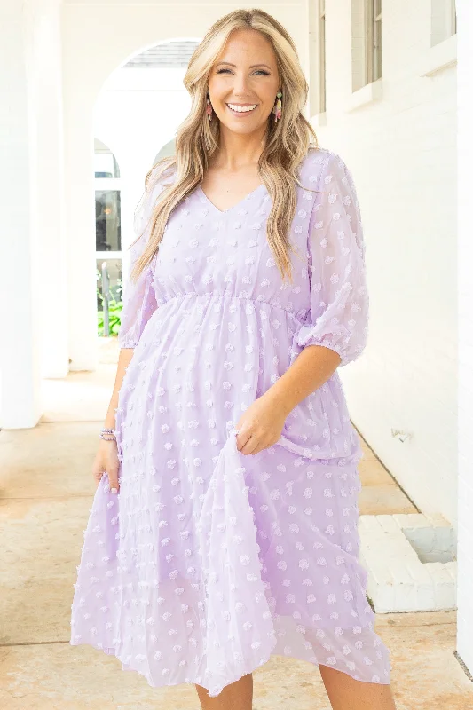 Looking Chic Dress, Lavender