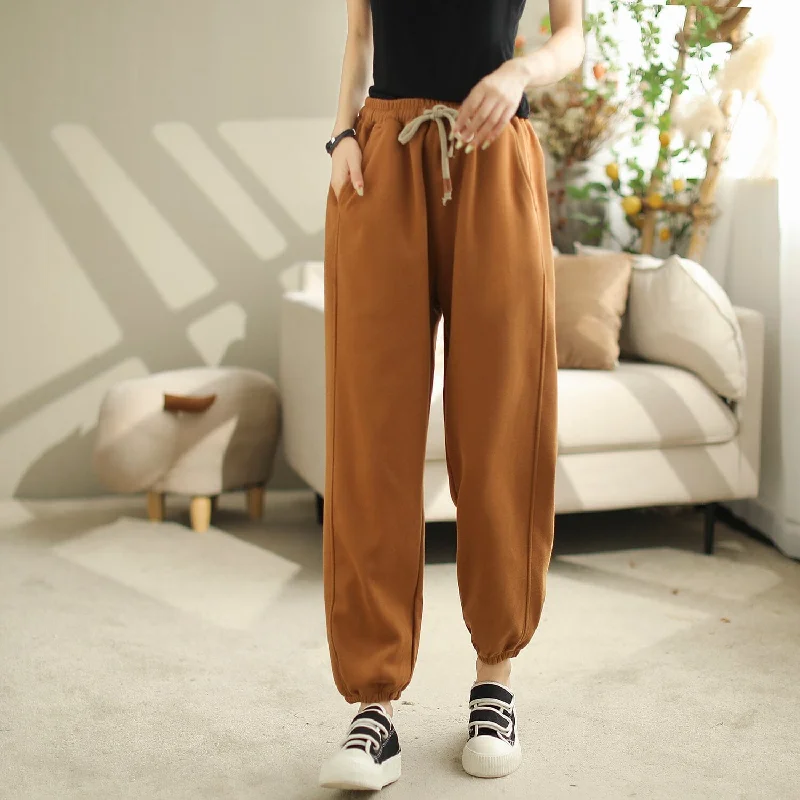 Women Autumn Loose Minimalist Casual Harem Pants