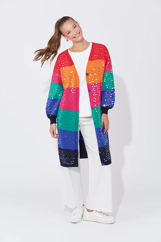 Cancun Cardigan - Rainbow