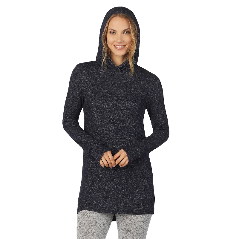 SoftKnit Long Sleeve Tunic Hoodie