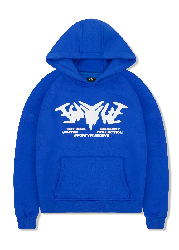 STATEMENT HOODIE ROYAL BLUE