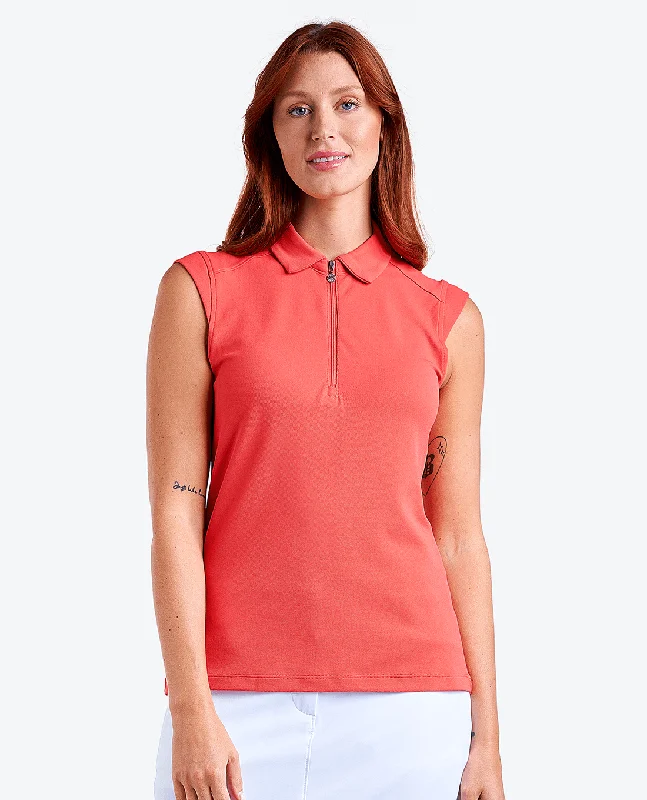 NIVO UV Nikki Sleeveless Polo 101 Papaya