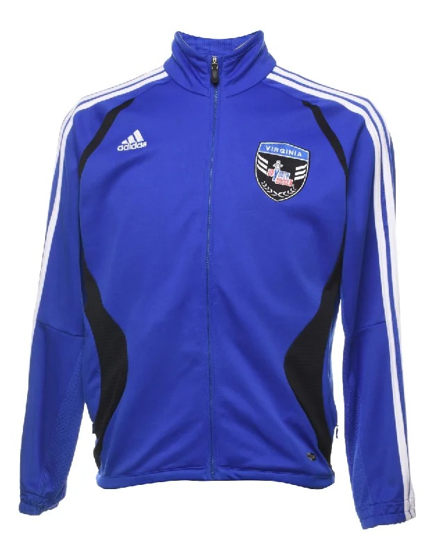 Blue Adidas Virginia Youth Soccer Track Top - M