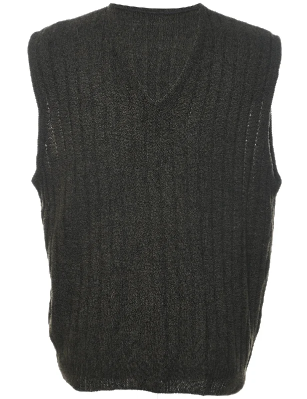 Dark Grey Sweater Vest - XL