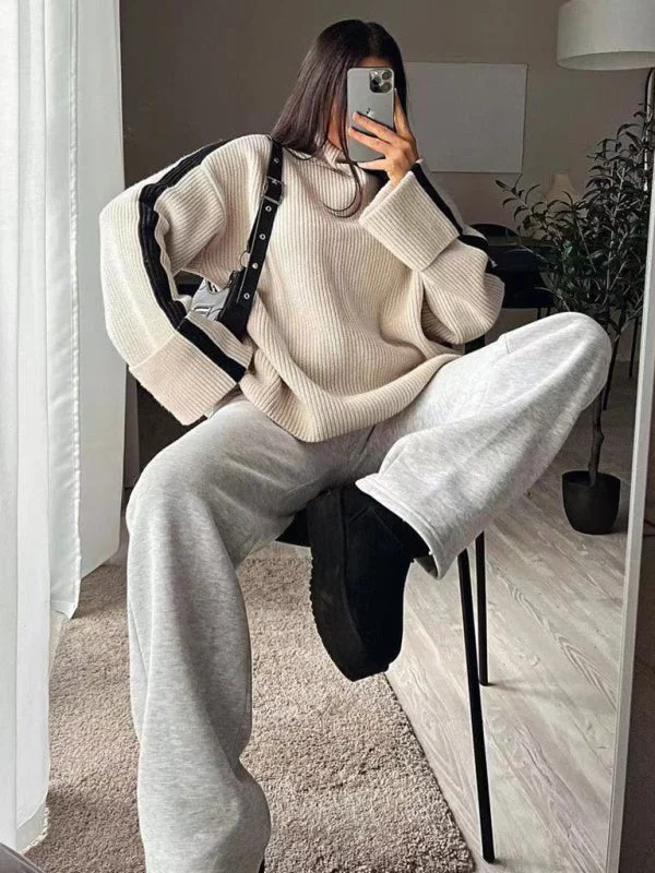 TastyHottie - Women's new casual winter new high collar pullover sweater