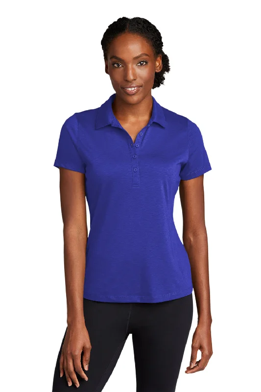 Sport-Tek Womens Strive Moisture Wicking Short Sleeve Polo Shirt - True Royal Blue