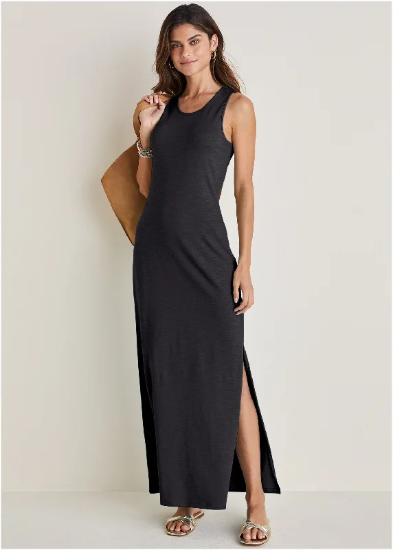 Tank Maxi Dress - Black