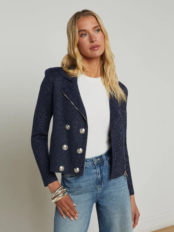 Chia Knit Biker Jacket