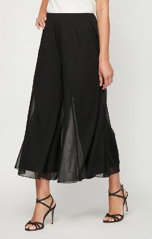 Wide Leg Cropped Length Mesh Pant