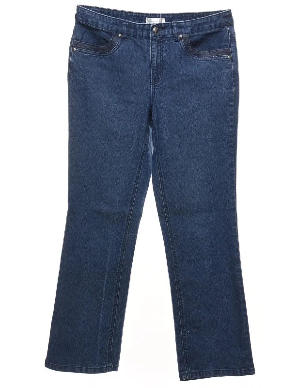 Dark Wash Tapered Jeans - W34 L30