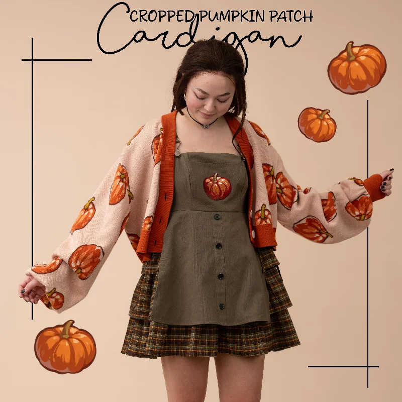 Cropped Pumpkin Patch Cardigan