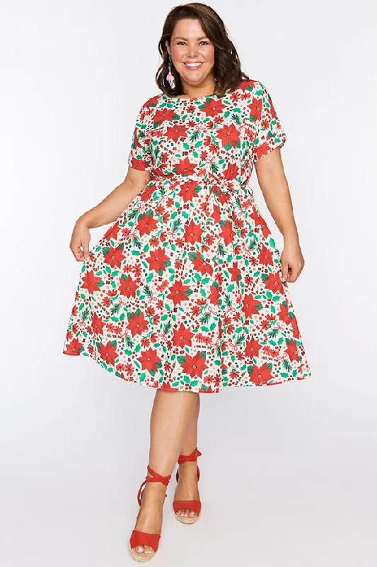 Valencia Flowers Of Christmas Dress