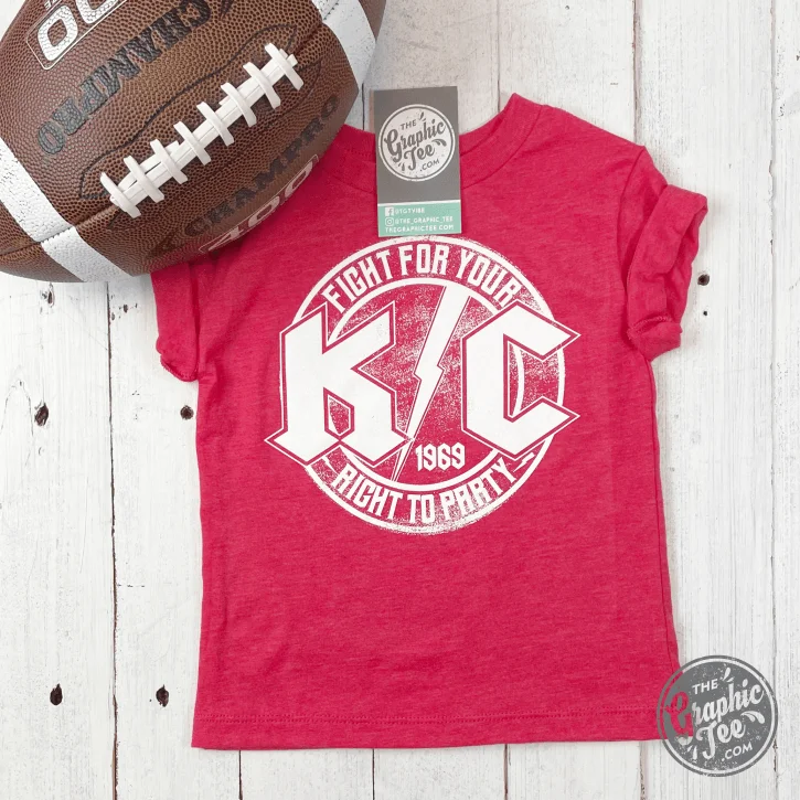 KC Rock Red YOUTH Short Sleeve Tee