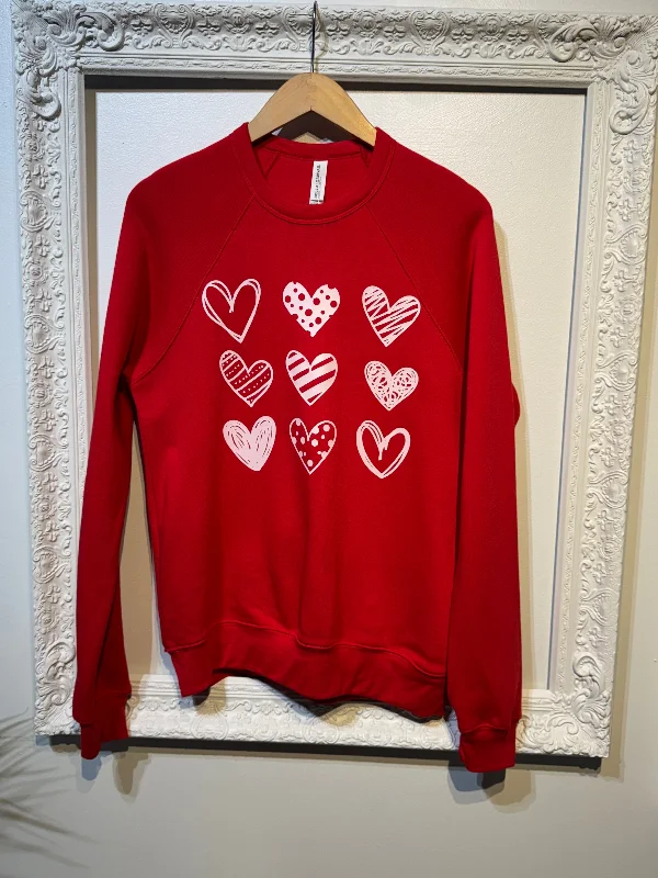 Red Hearts Sweatshirt