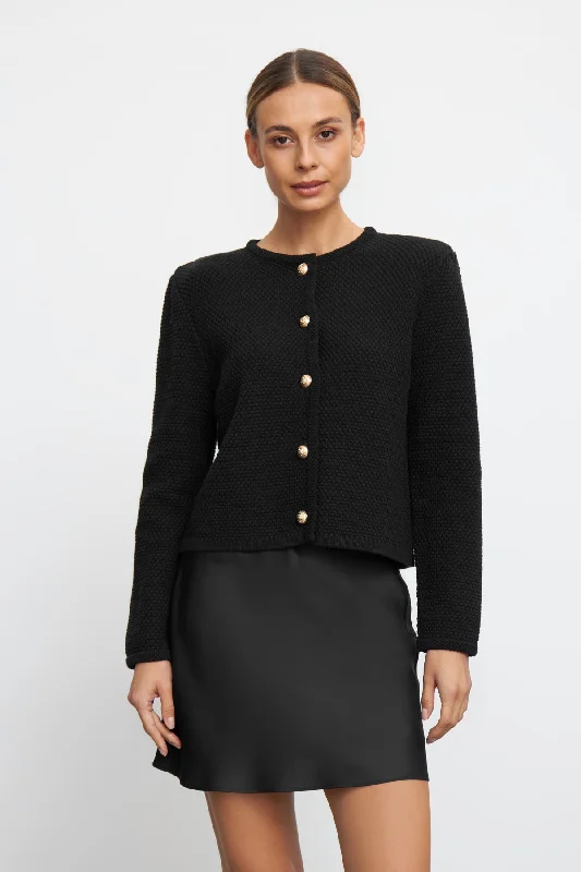 Sienna Cardigan - Knitted Black