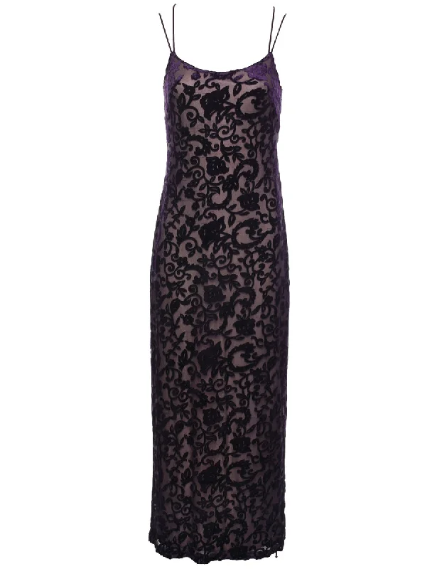 Devore Design Evening Dress - M