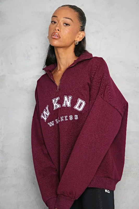 WKND WELNESS HALF ZIP SWEAT