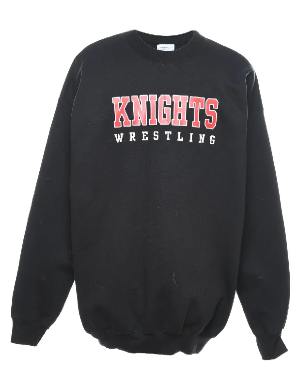 Knights Wrestling Printed Sweatshirt - XL