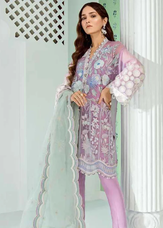 Chiffon Stitched Luxury Suit-2