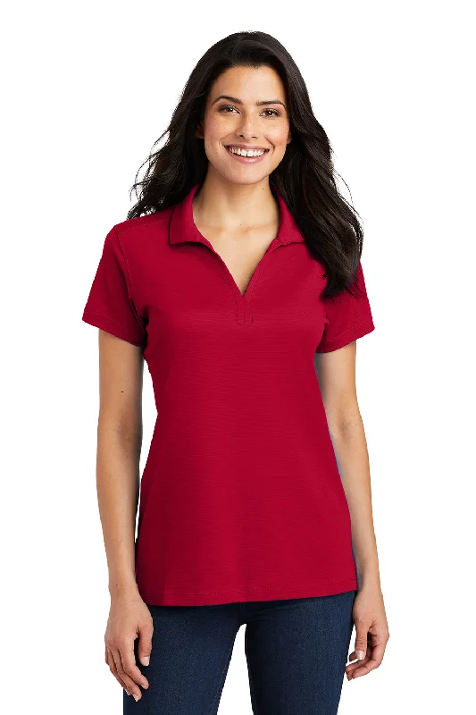 Port Authority Womens Rapid Dry Moisture Wicking Short Sleeve Polo Shirt - Engine Red