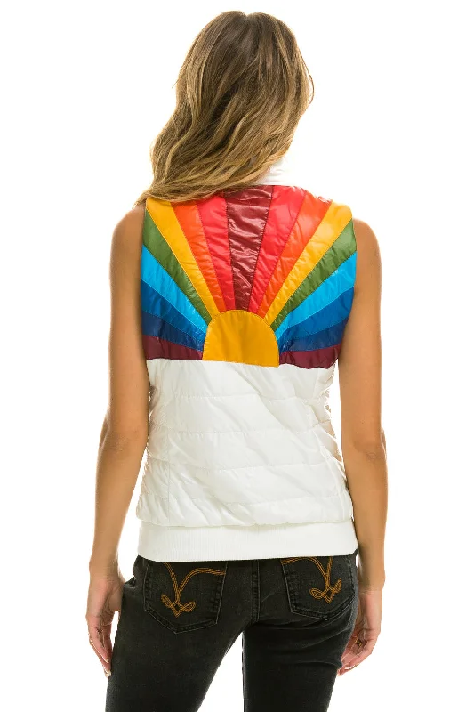 SUNBURST VEST - GLOSSY WHITE