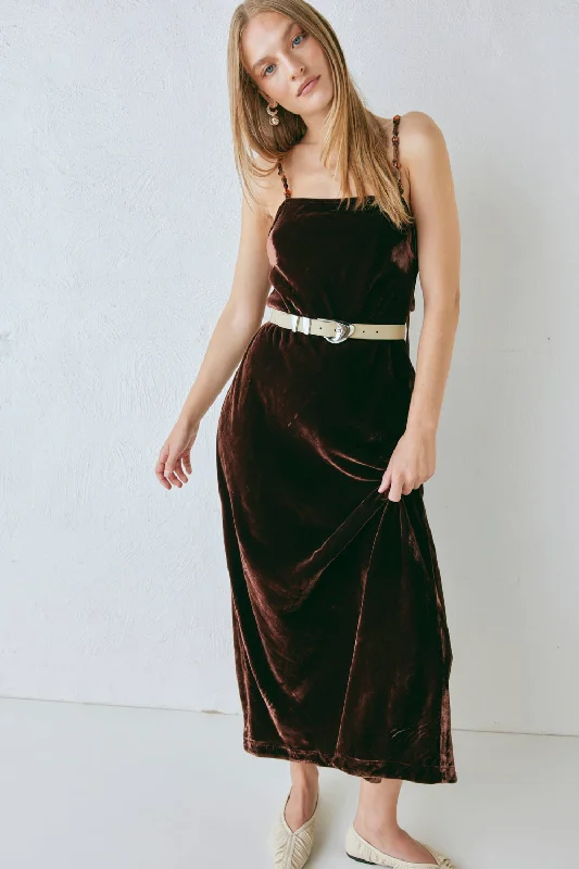 Jade Midi Dress Coffee