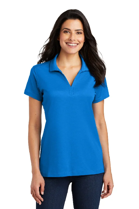 Port Authority Womens Rapid Dry Moisture Wicking Short Sleeve Polo Shirt - Skydiver Blue