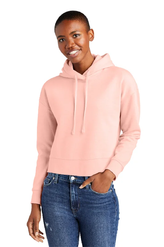 District Womens V.I.T. Fleece Hooded Sweatshirt Hoodie - Rosewater Pink