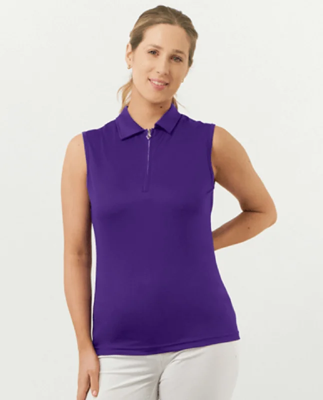 PURE GOLF Thrive Sleeveless Polo 011 Purple