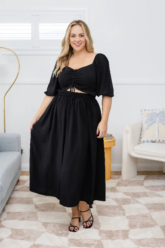 Pippa Cut Out Dress in Black